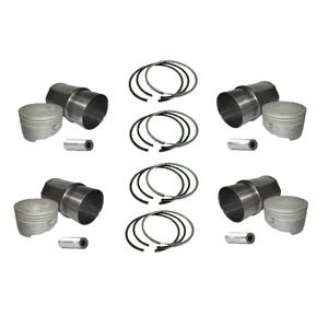 بوش و پیستون و گژن پین و رینگ مدل edm4 مناسب برای پژو 206 بسته 4 عددی